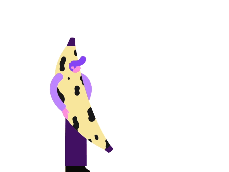 Banana animated animation app design illustration lottie lottiefiles motion motion design nubank