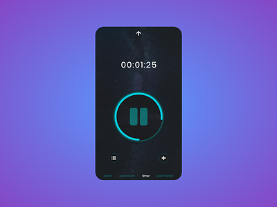 Timer Daily UI 011 adobe xd branding daily 100 challenge daily ui dailyui design timer timer app ui uidesign