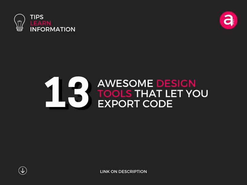13 Awesome Design Tools that let you Export Code after effect branding design free download freemockup illustration logo mockup design mockup psd ui