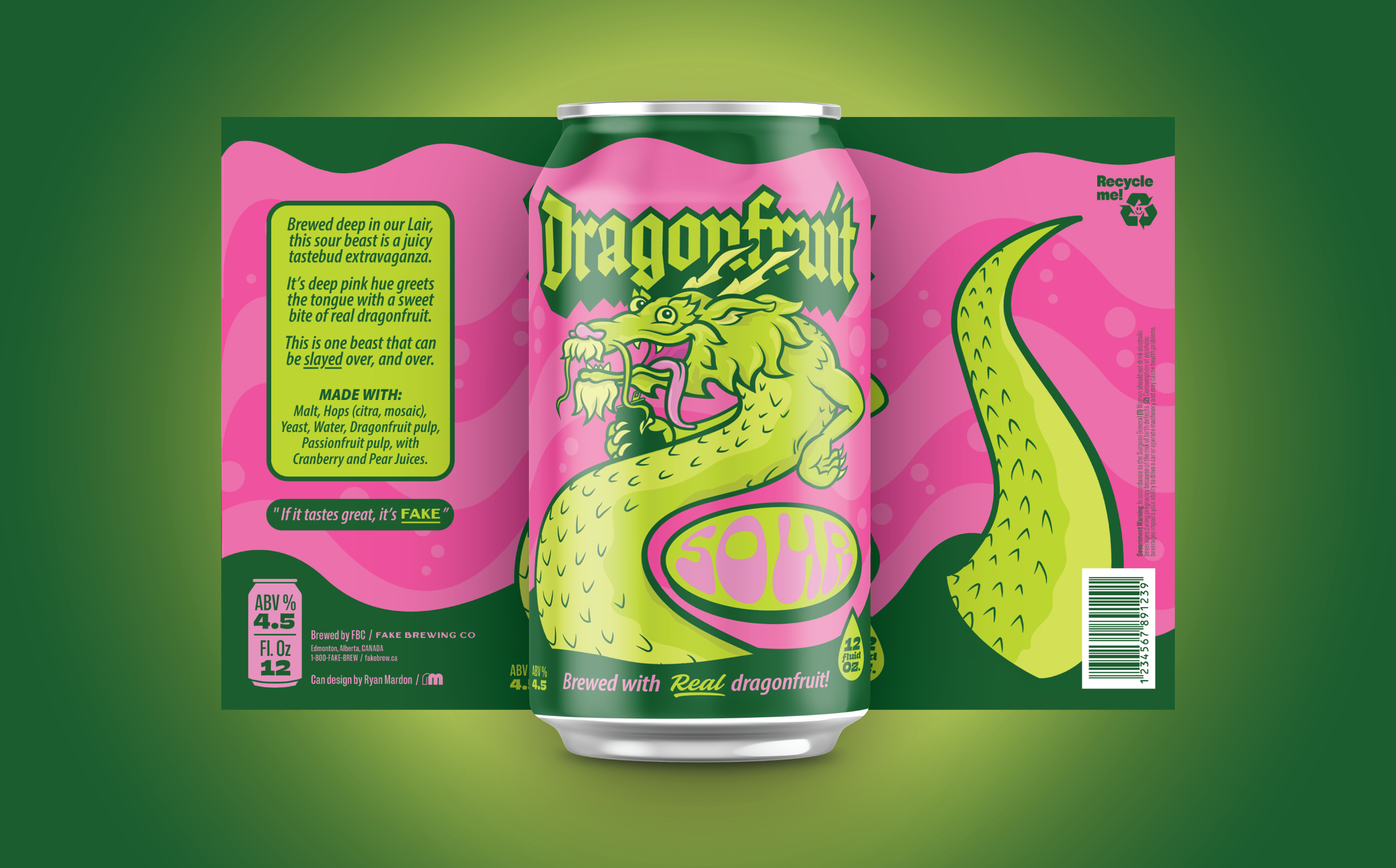 Example of Dragonfruit Sour Beer Can