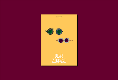 Dear Zindagi creative design minimalism minimalistic minimalposter movie poster poster design typography