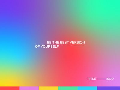 Pride 2020 branding color design editorial gradient gradients illustration lgbtq minimal minimalism poster poster design posters pride pridemonth typography