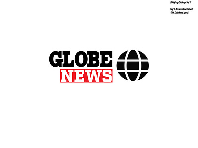 Daily Logo Challenge: Day 37 | Globe News branding daily logo daily logo design dailylogo dailylogochallenge design globe globe news harris robert illustration logo news red sportz tv logo tv show tvw