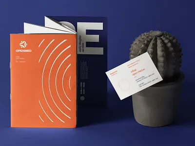 OpenMed Brochure association branding cooperation logo mediterranean ripple wave