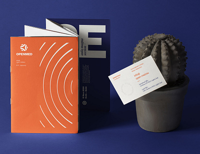 OpenMed Brochure association branding cooperation logo mediterranean ripple wave