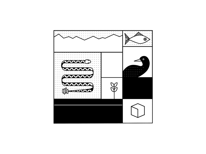 Animated Animals animal animals animals illustrated animated loop animation animation after effects branding deer eye fish gif illustration jellyfish loon loop motion motion design plants snake the engine is red