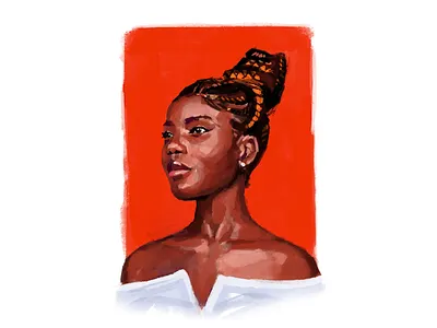 Portrait of a Stranger illustration painting people portrait portrait illustration portrait painting procreate procreateapp woman