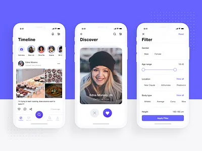 Dating App daily ui dating dating app datingapp ios mobile app mobile app design mobile design product design ui uiux user interface design ux