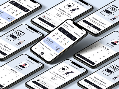 Finance service - Mobile App Concept app app ui inspiration design finance ap fintech app fintech ux minimal ui design mobile app design modern ui ui uiux design user experience wallet app wallet app ux