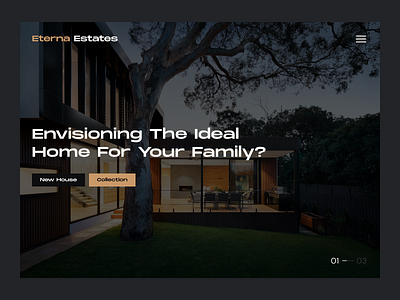 Real Estate Landing Page assets building clean elegant home home design house house design minimalist properties real estate ui