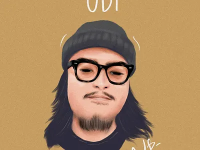 man mustache illustration