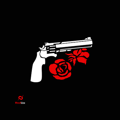 Pistol And Flower design design tshirt illustration illustration art illustrator pistol tshirt tshirt design