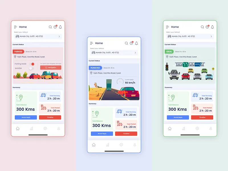 Tracking UI designs, themes, templates and downloadable graphic ...