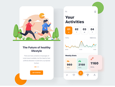 Activity Tracker activity activity tracker app app design fitness fitness app sports sports app