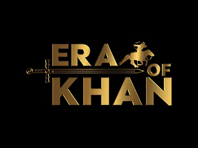 era of Khan adobe photoshop clean graphic design logo vector