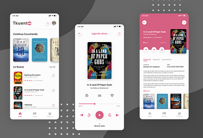 Book Audio Mobile App Design adobe xd adobexd branding design mobile photoshop ui uiux ux