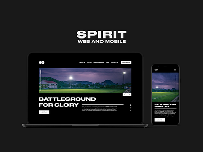 Spirit Web and Mobile - Home app brand clean design minimal typography ui ux web website