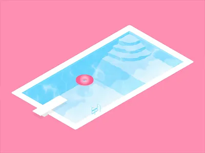 Pool aftereffects bright color illustration isometric loop motion motiondesign pool summer water
