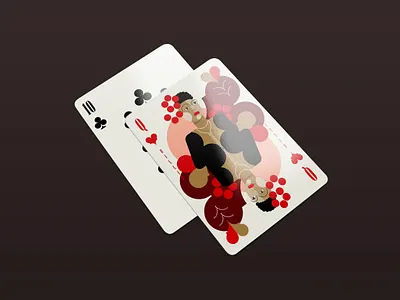 Jazz icons playing cards illustration