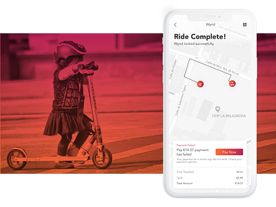 Wynd app design app ui ux concept design electric scooter scooter scooter rental ui design ux design