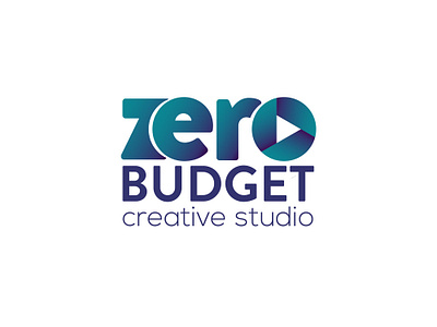Zero Budget Creative Studio Logo Design adobe adobe illustrator blue blue logo brand brand design company logo creative design creative logo design illustrator logo logo design logodesign logos photoshop studio studio logo vector video