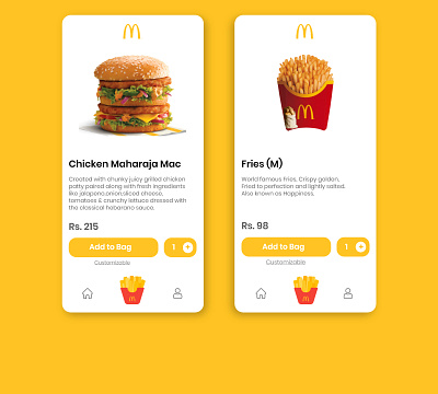 mc donalds app burger design food and drink food app foodie fries mcdonald mcdonalds minimal restaurant restaurant app restaurant branding restaurants web website