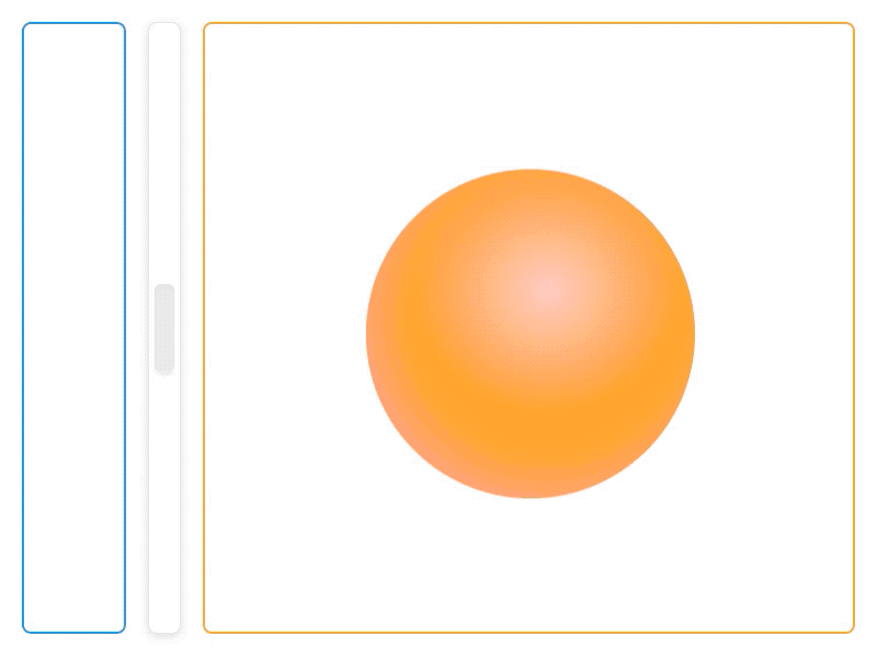 Drag Handle Globes — Coding Prototypes — Day 1 animation drag drag handle framer framer web framerjs interaction interactive pane panel prototype resize