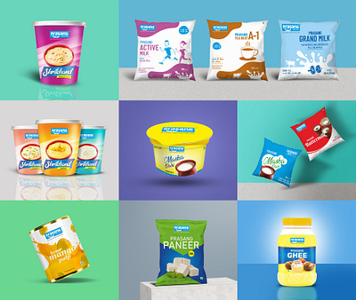 Prasang Milk packaging design