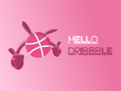 Hello Dribbble! art design icon illustration illustrator ui ux vector