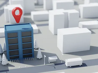 Cape Buildings 3d low poly