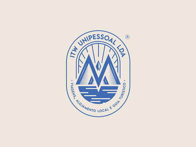 ITW | logotype aveiro badge badge design badge logo blue compass elvas freelancer graphic designer logo logo design logos logotype logotype design logotypes mountain sun tourism tourist travel