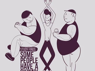 Skinny gene anatomy artwork comic discovery dna drawing dribbble editorial illustration line art minimal photoshop science science illustration sketch skinny