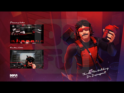 DrDisrespect Painting Animation Youtube End Screen .sketch animation art artist artwork badges digital painting drdisrespect illustration overlay painting painting brushes screen streamer twich emotes twitch