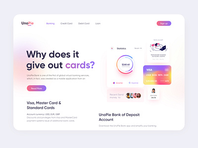 Banking Website 2020 new trend banking banking landing page banking website clean colorful finance finance app finance landing page finance website financial gradient online banking rakib ui ux wallet