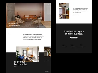 ORU Office Spaces Homepage clean design grid layout minimal typography website whitespace