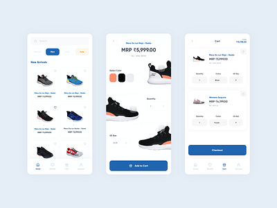 Skechers ios app Redesign adobe xd app brand identity design system ios mobile app skechers ui uiux ux