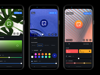 Icon Pack Studio 2 Editor app app icon color customization dark dark ui editor figma flat minimal mobile modern picker product ui