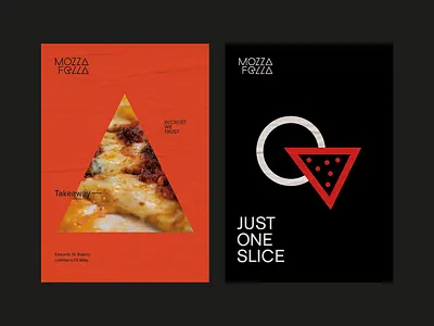 Mozzafella Print Collateral branding logo pizza pizza logo poster poster design print