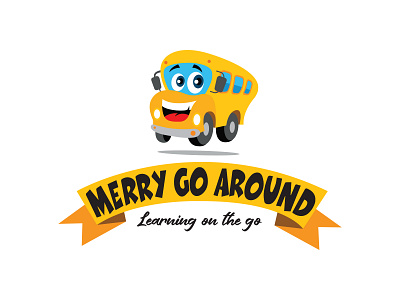 MERY LOGO bus logo funny bus logo funny logo go around logo kids logo learning logo school logo trip logo vecation logo