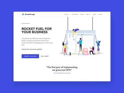 Website Hero Section blue website business website hero hero section webdesign website website illustration