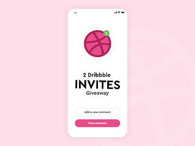 Dribbble Invite 2 invitations draft dribbble dribbble invitation dribbble invitations dribbble invite dribbble invite giveaway illustraion minimal mobile mobile app mobile ui ui ux