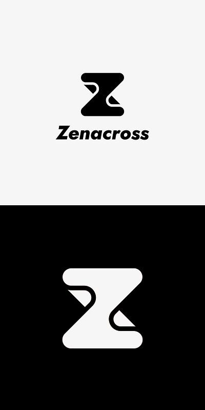 Zenacross branding design icon logo minimal typography vector