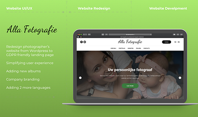 Landing page design and development adaptive branding design landing landing page typography ui ux web website