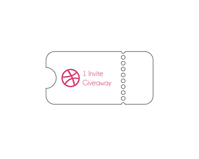 Dribbble Invite Giveway 2d draft dribbble invite flat invitation invite invite giveaway player