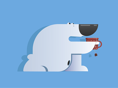 Bear's tea time abstract adobe illustrator animal app art bear character design digital dribbble graphic design icon illustration illustrator inspiration interface logo design logos tea vector