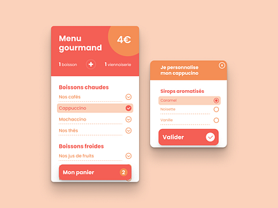 #dailyui #043 Drink Food Menu 043 dailyui menu mobile