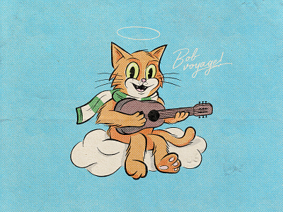 A Tribute To Bob the Street Cat bobthestreetcat cartoon cat design digitalart drawing graphicdesign illustration illustrator photoshop procreate