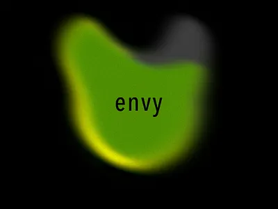 ENVY colorpalette emotion envy gradient green sensation type yellow