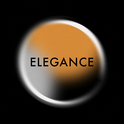 ELEGANCE circle colorpalette elegance emotion gold gradient sensation silver typography