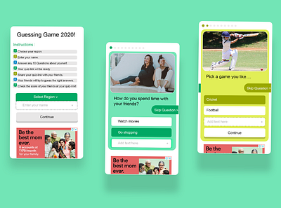 Guessing Game UI ui ui design user interface design